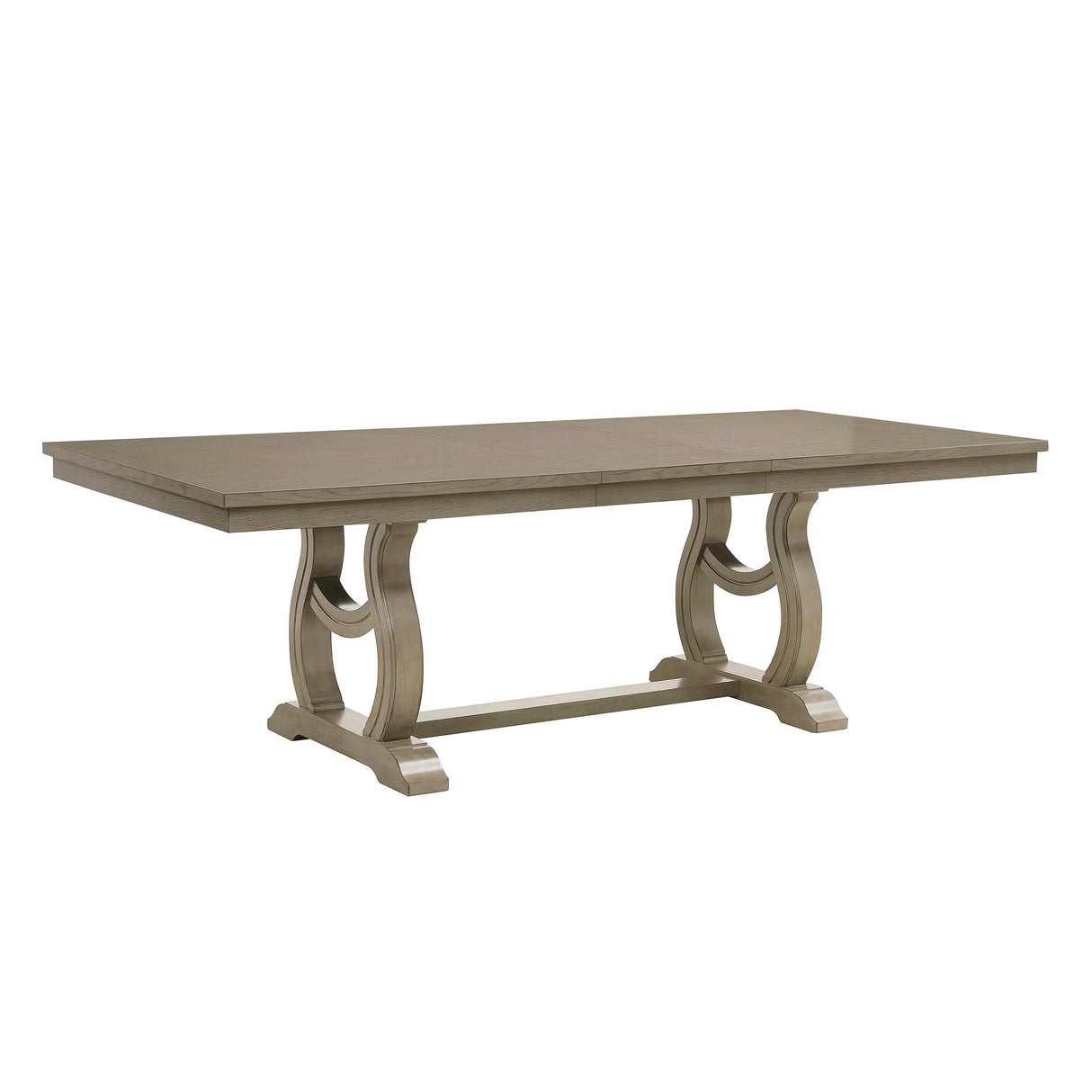 Vermillion Gray Cashmere Dining Table w/ Extension - Ornate Home