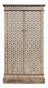 Marrakesh Black/Tan Painted Cabinet