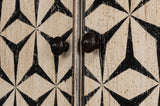 Marrakesh Black/Tan Painted Cabinet