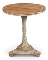 Fleur Brown Round Side Table