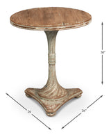 Fleur Brown Round Side Table