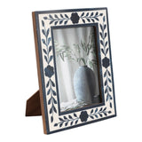 Fargooak White/Blue 5x7 Petals Photo Frame