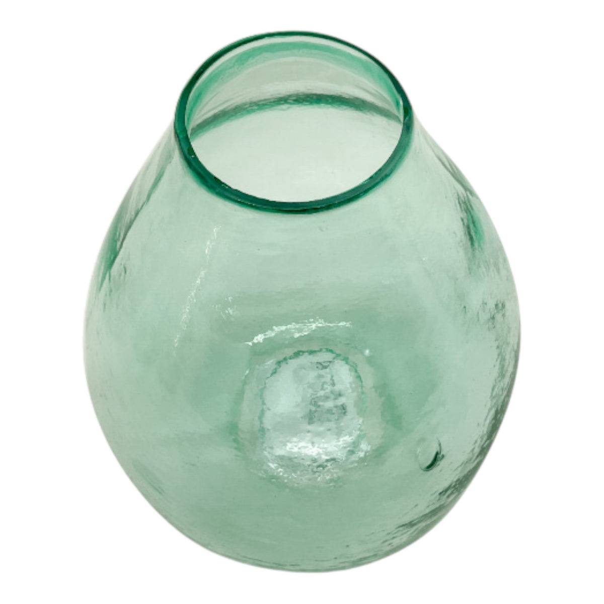 Descanso Green/Blue Glass Bud Vase