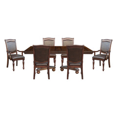 Lordsburg Brown Cherry 7pc Dining Set
