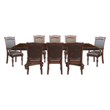 Lordsburg Brown Cherry 9pc Dining Set