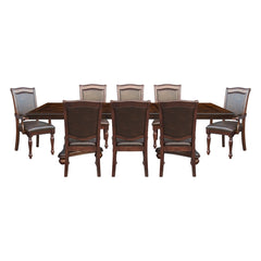 Lordsburg Brown Cherry 9pc Dining Set