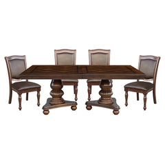 Lordsburg Brown Cherry 5pc Dining Set