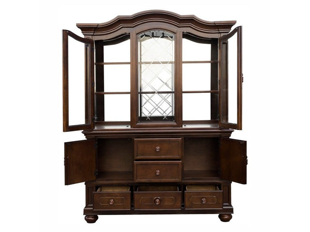 Brown Cherry Hutch - Ornate Home