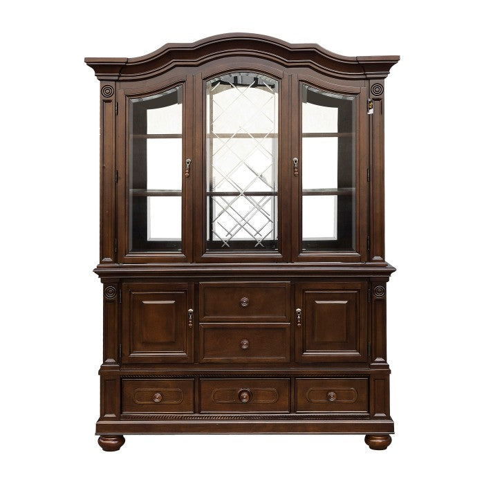 Brown Cherry Hutch - Ornate Home