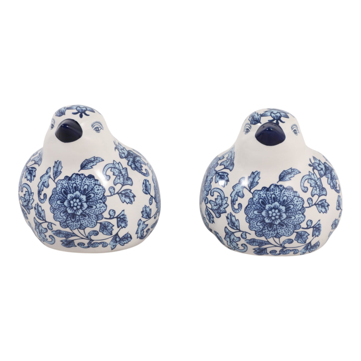 Freshwater Blue/White Chinoiserie Birds (Set of 2)