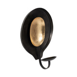Escalon Black/Gold Medium Metal Round Votive Holder