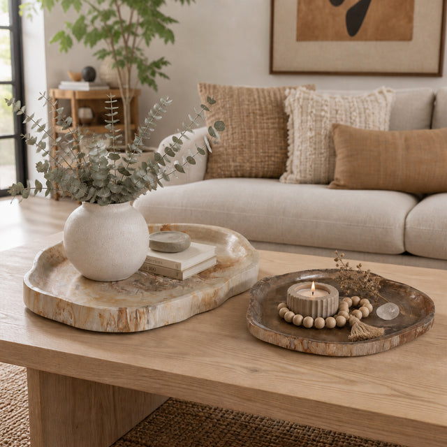 Glenstone Brown/Tan Trays (Set of 2)