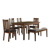 Delmar Brown 6-Piece Pack Dinette Set