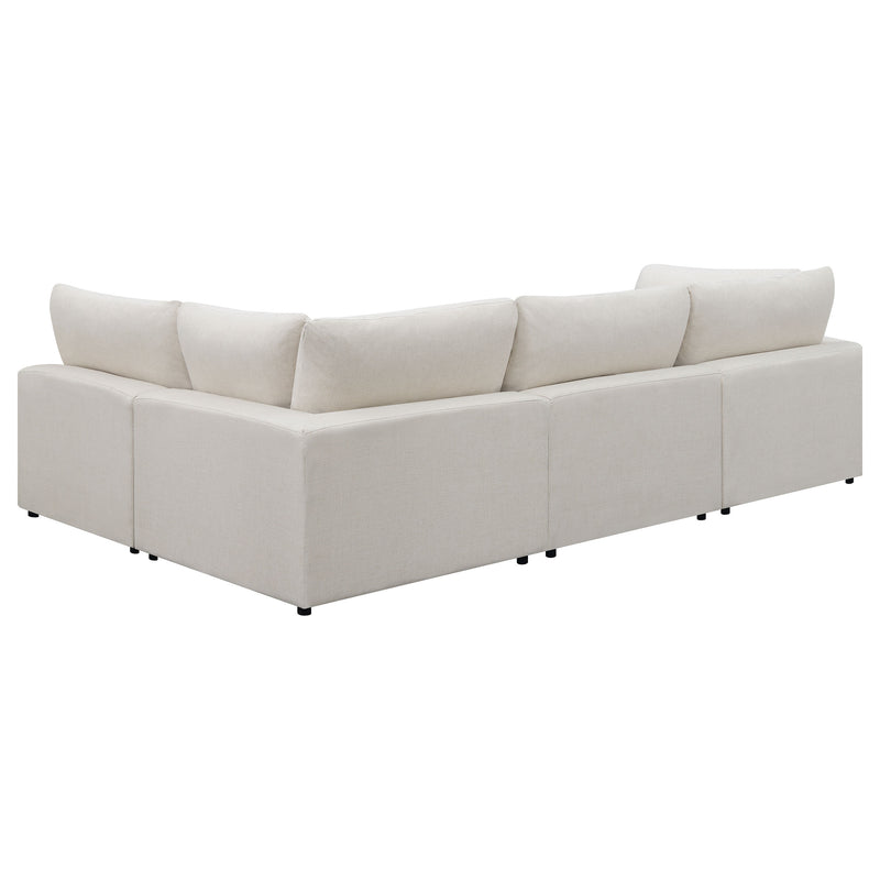 Serene Beige 4-piece Modular Sectional Sofa - Ornate Home