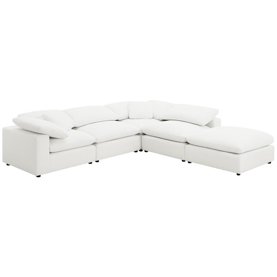 Raleigh Ivory Boucle Modular Cloud Sectional Sofa Units - Create your own Style - Ornate Home