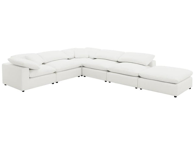 Raleigh Ivory Boucle Modular Cloud Sectional 6-piece - Ornate Home