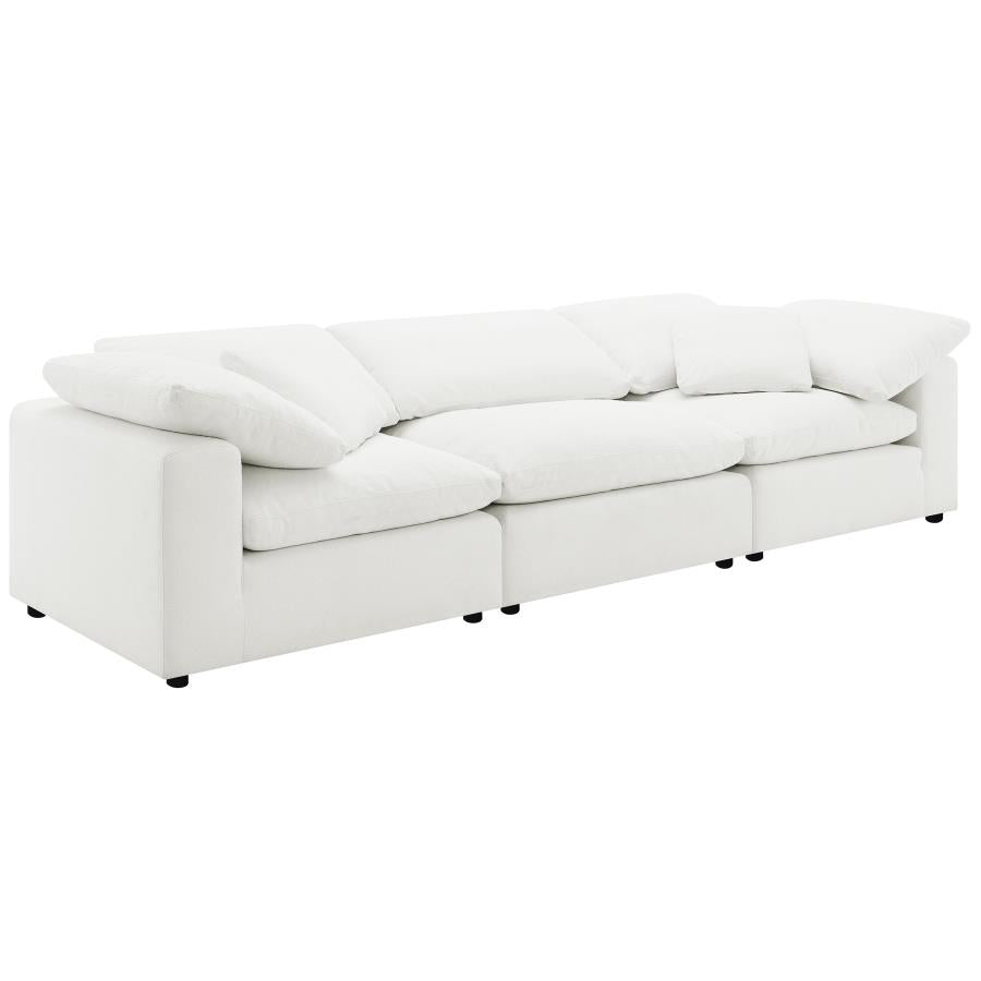 Raleigh Ivory Boucle Modular Cloud Sectional Sofa Units - Create your own Style - Ornate Home