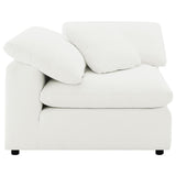 Raleigh Ivory Boucle Modular Cloud Sectional 6-piece incl. Ottoman - Ornate Home