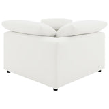 Raleigh Ivory Boucle Modular Cloud Sectional 6-piece incl. Ottoman - Ornate Home