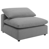 Raleigh Grey Boucle Modular Cloud Sectional 4-piece - Ornate Home