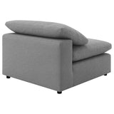 Raleigh Grey Boucle Modular Cloud Sectional 4-piece - Ornate Home