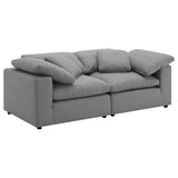 Raleigh Grey Boucle Modular Cloud Sectional Sofa Units - Create your own Style - Ornate Home