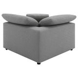 Raleigh Grey Boucle Modular Cloud Sectional 4-piece - Ornate Home