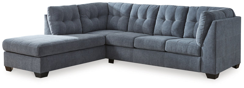 Marleton Denim 2-Piece Sleeper Sectional with Chaise - Ornate Home