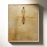 Golden Light Jesus Walking on Water