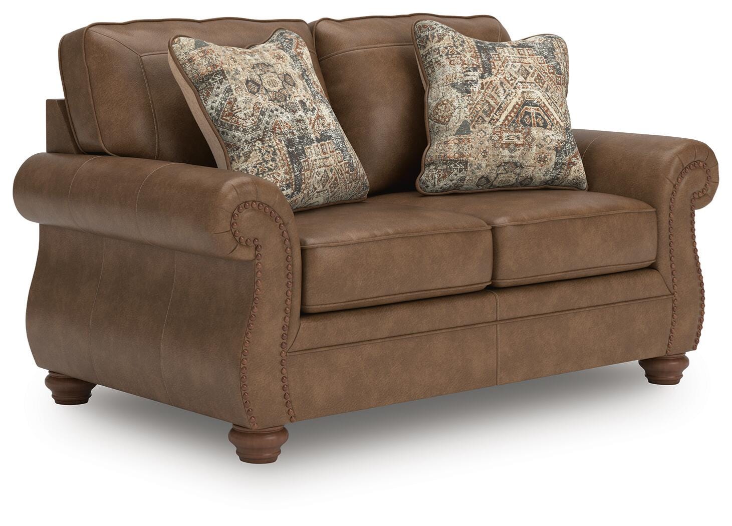 Chasemore Earth Queen Sofa Sleeper and Loveseat