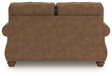 Chasemore Earth Queen Sofa Sleeper and Loveseat