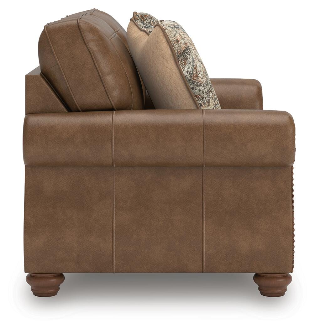 Chasemore Earth Queen Sofa Sleeper and Loveseat