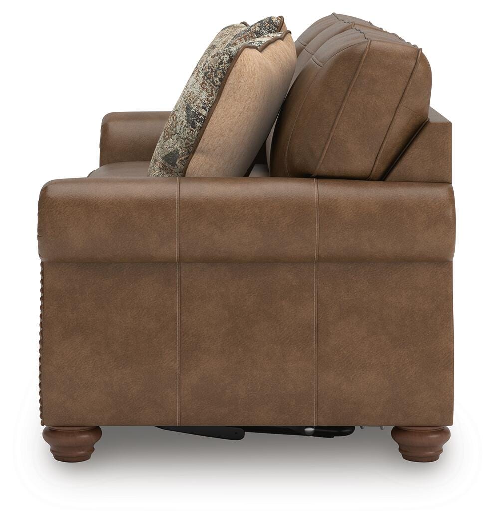 Chasemore Earth Queen Sofa Sleeper and Loveseat