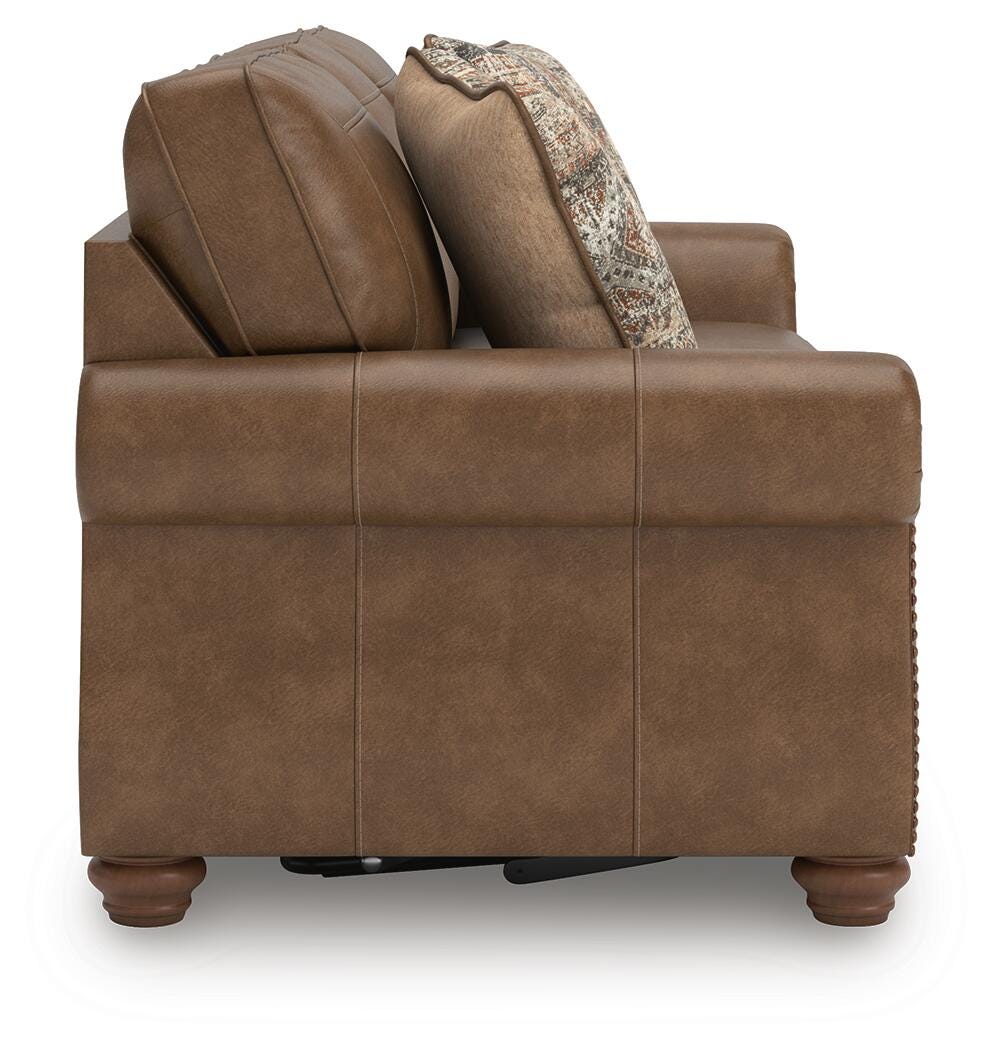 Chasemore Earth Queen Sofa Sleeper and Loveseat