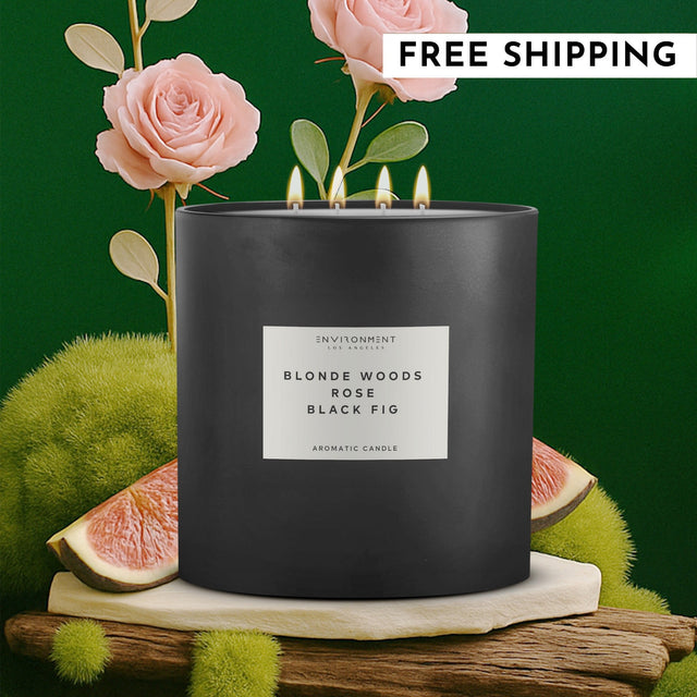 55oz Blonde Woods | Rose | Black Fig Candle (Inspired by The EDITION Hotel®) - Ornate Home
