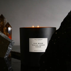 55oz Oud Wood | Guaiac Wood | Cedar Candle (Inspired by Tom Ford Oud Wood®) - Ornate Home