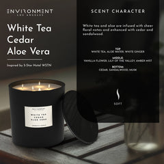 55oz White Tea | Cedar | Aloe Vera Candle (Inspired by Westin Hotel®) - Ornate Home