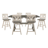 Amsonia Silver 7pc Dining Set