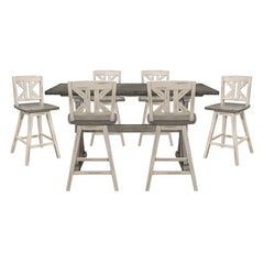 Amsonia Silver 7pc Dining Set