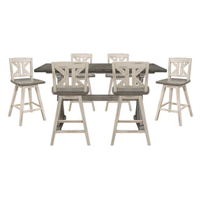 Amsonia Silver 7pc Dining Set