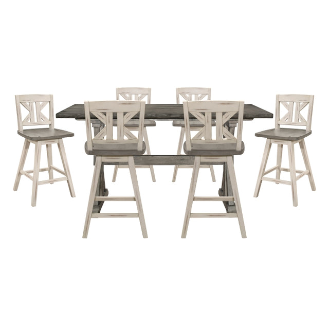 Amsonia Silver 7pc Dining Set