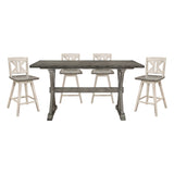 Amsonia Silver 5pc Dining Set