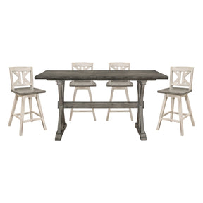 Amsonia Silver 5pc Dining Set