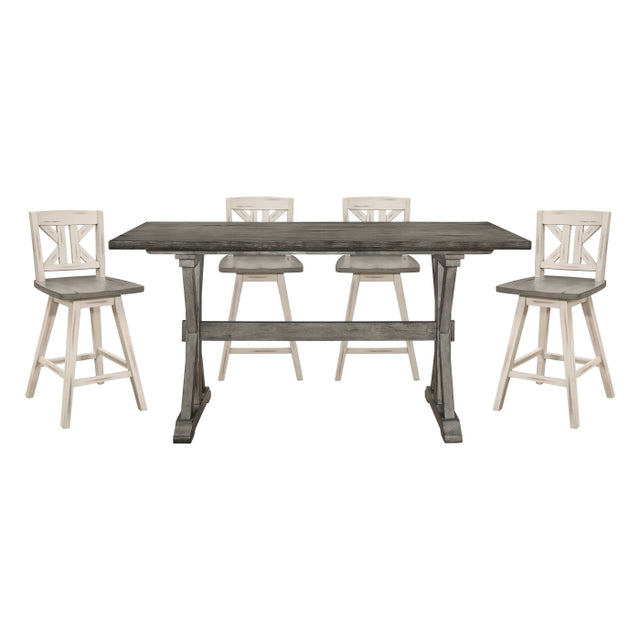 Amsonia Silver 5pc Dining Set