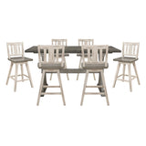 Amsonia Silver 7pc Dining Set