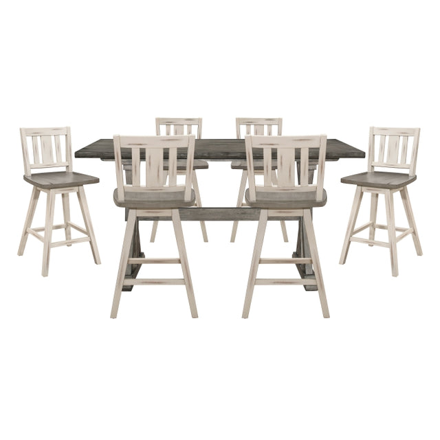 Amsonia Silver 7pc Dining Set