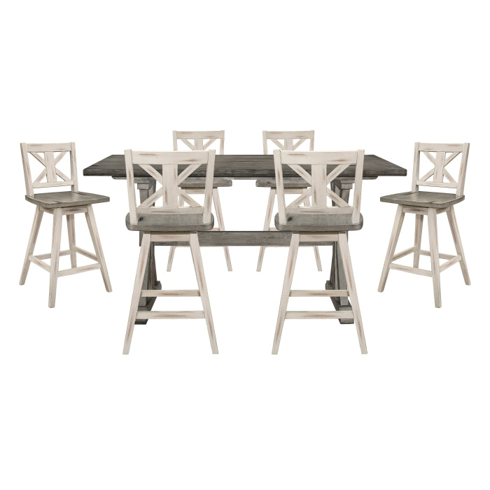 Amsonia Silver 7pc Dining Set