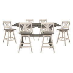 Amsonia Silver 7pc Dining Set