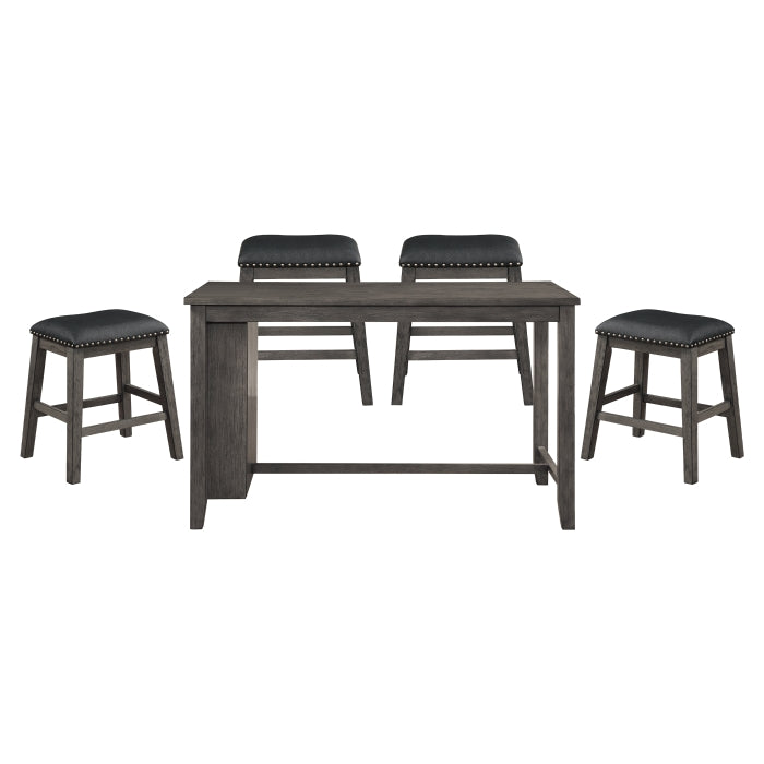 Timbre Gray 5pc Dining Set