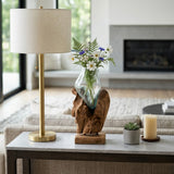 Barronford Brown/Clear Glass Vase